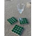 ISLAND – Haki Yeşil Mozaik Bardak Altlığı (2’li)